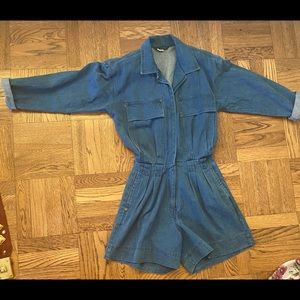 Cool, vintage jean jumpsuit.